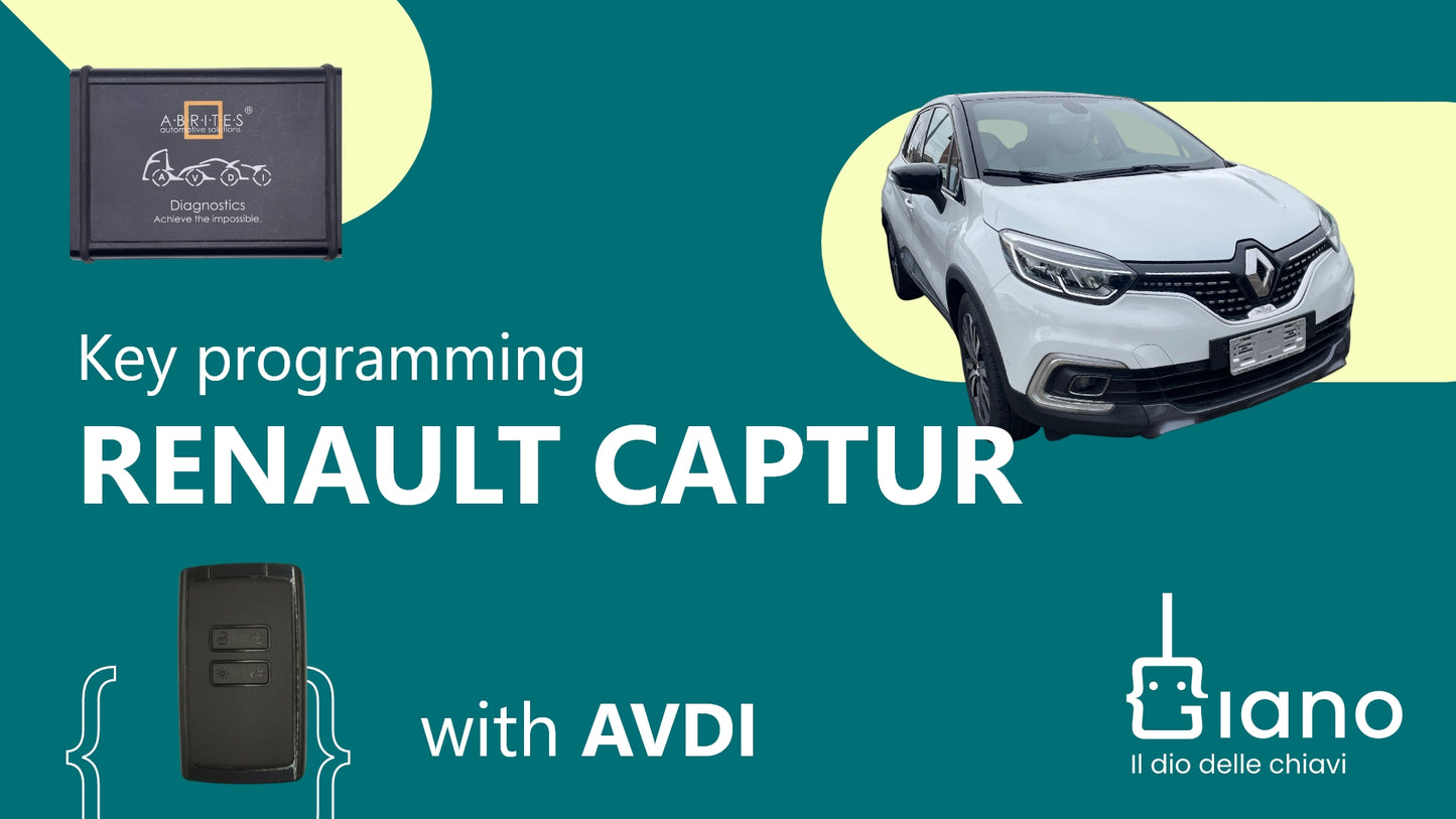 tutorial Renault Captur with AVDI