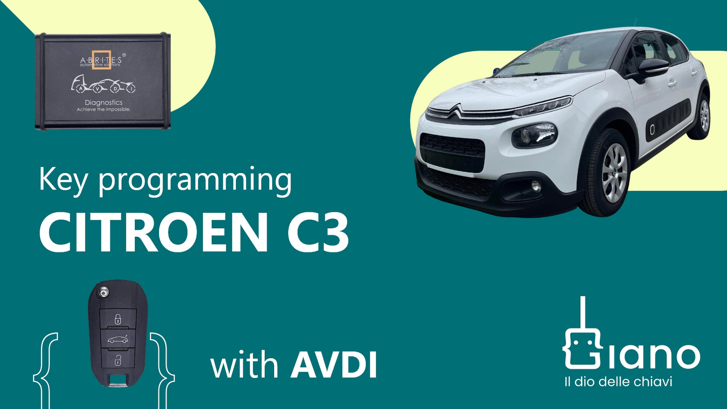 tutorial Citroen C3 with AVDI