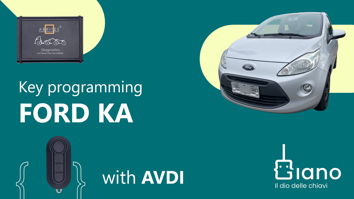 tutorial Ford Ka with AVDI