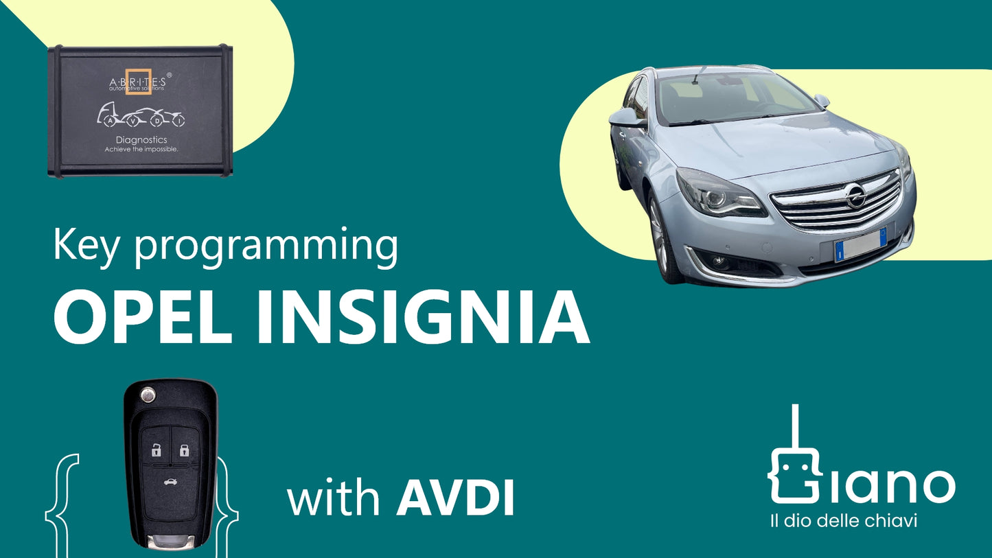 tutorial Opel Insigna with AVDI